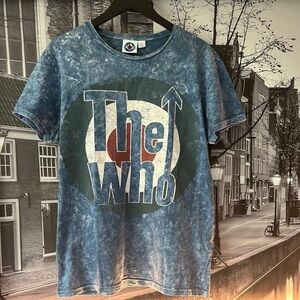 Unisex 2016 Yearhour Ltd. Bandmerch THE WHO TYE DYE TARGET BAND T-Shirt Size L
